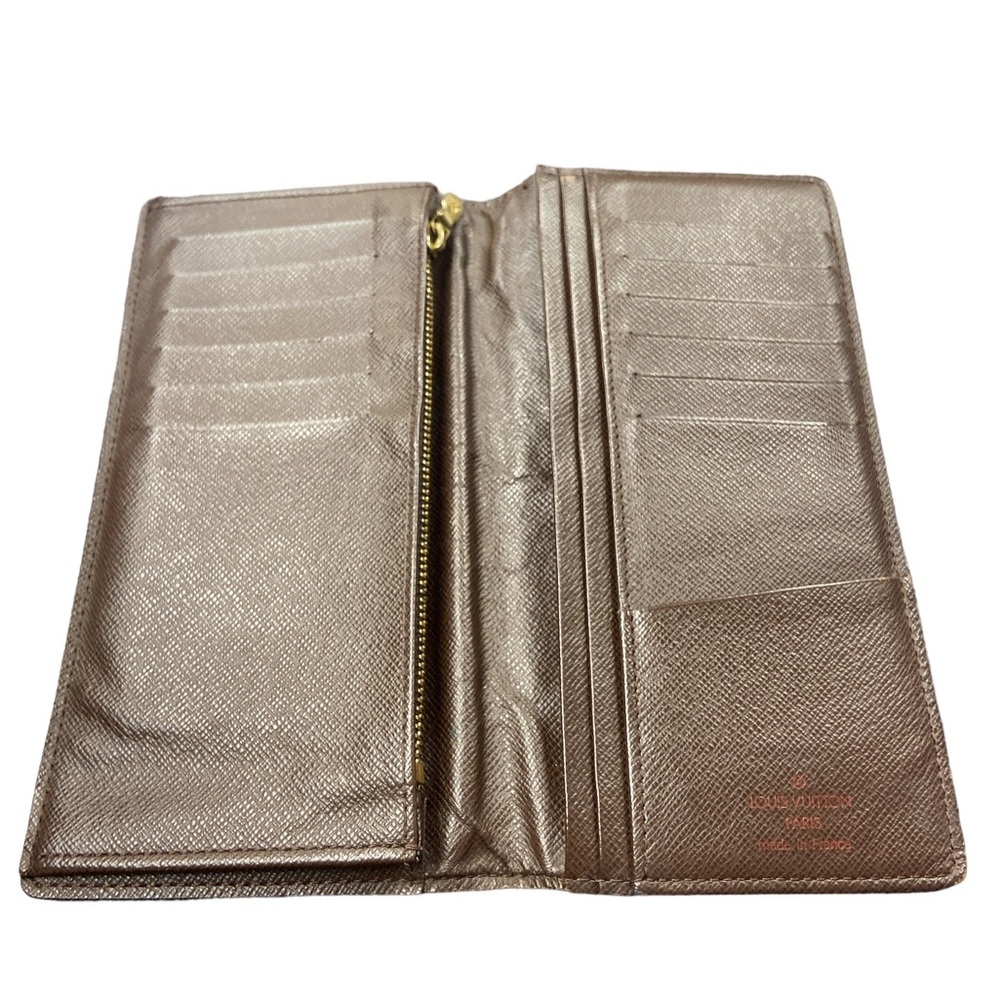 AUTHENTIC LOUIS VUITTON DAMIER PORTE BRAZZA LONG WALLET - Picture 9 of 16
